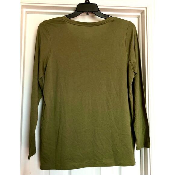 HUE - NWT - L Sz Lg Women’s Crewneck Long Sleeve Pajama Top or Top w/Jeans - Picture 15 of 15